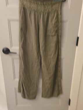 Guess Olive Green Wide Leg Pants